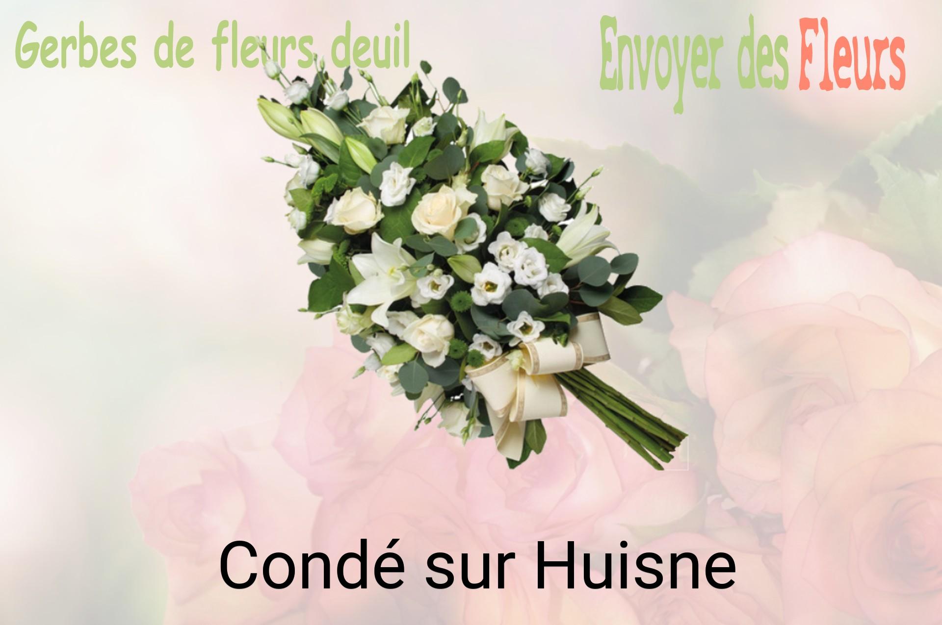 Gerbe de fleurs de deuil livrée à Condé-sur-Huisne